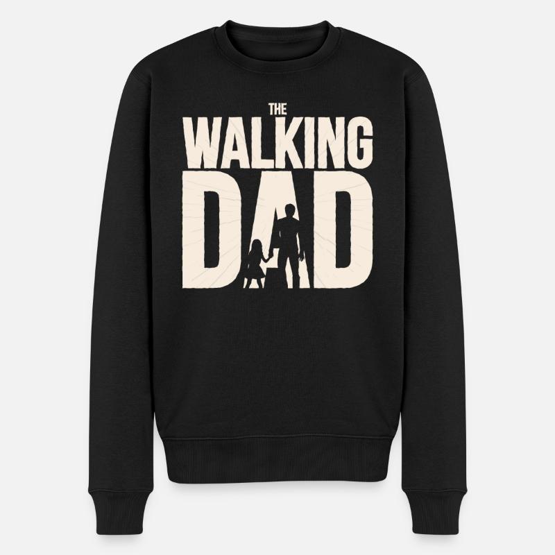 The Walking Dad - Pull Premium bio Homme - noir