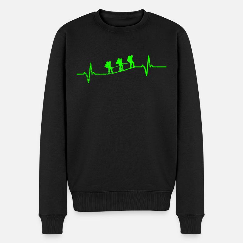 Cadeau du randonneur - Pull Premium bio Homme - noir