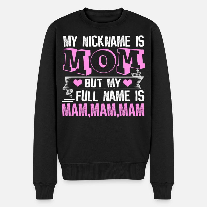 Maman - Pull Premium bio Homme - noir