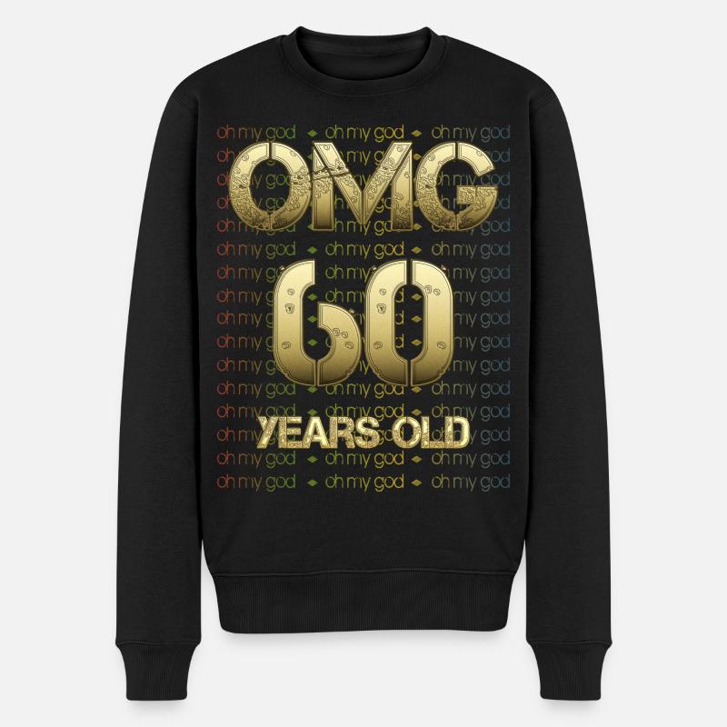 Anniversaire OMG - 60 ans - Pull Premium bio Homme - noir