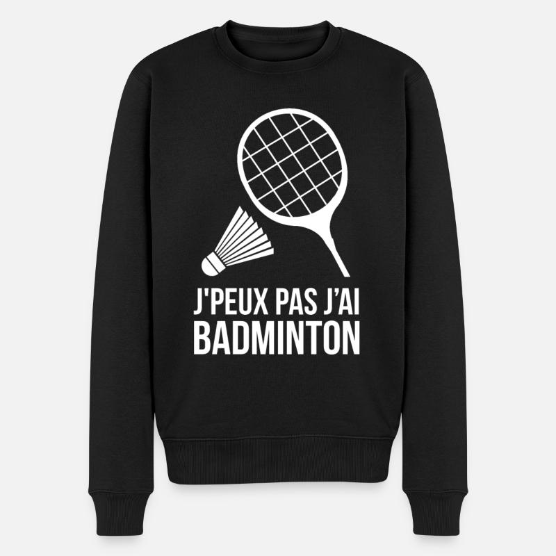 Badminton - Pull Premium bio Homme - noir