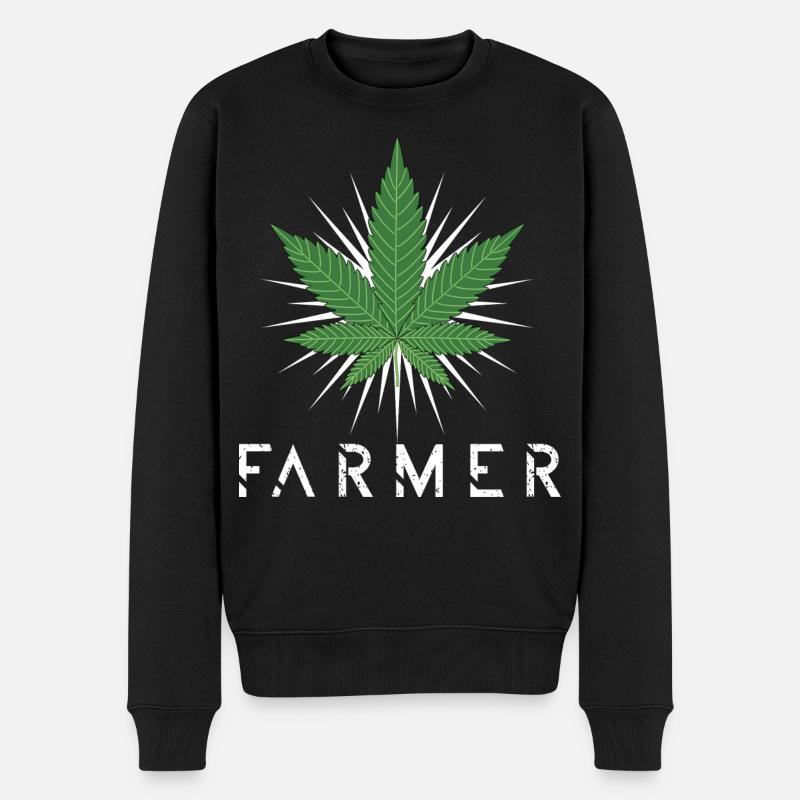 Chanvre Farmer - Pull Premium bio Homme - noir