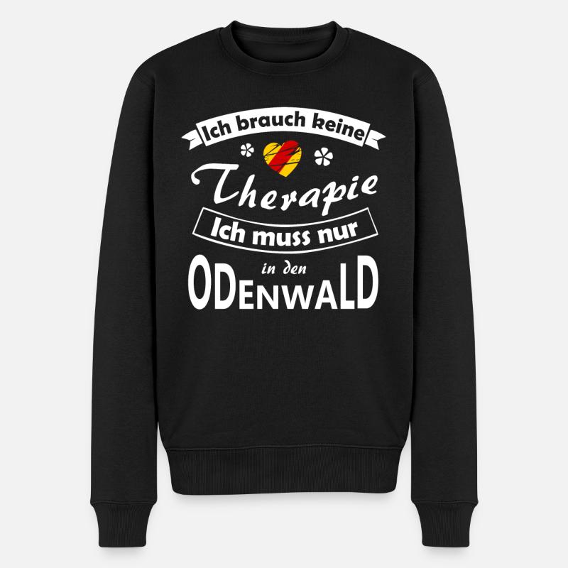 Odenwald Therapie - Männer Premium Bio Pullover - Schwarz