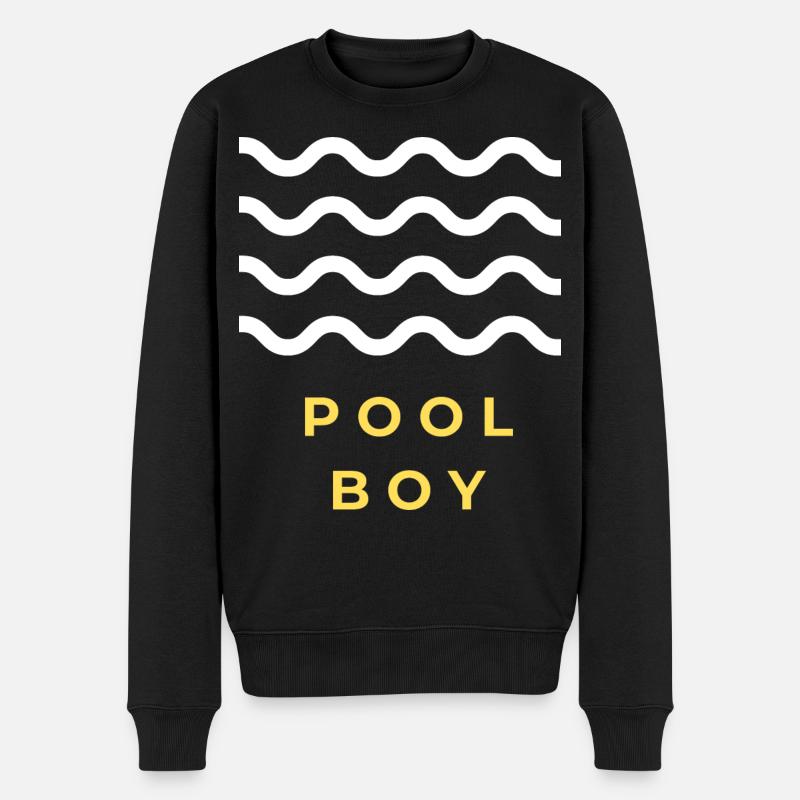 Cadeau de garçon de piscine - Pull Premium bio Homme - noir