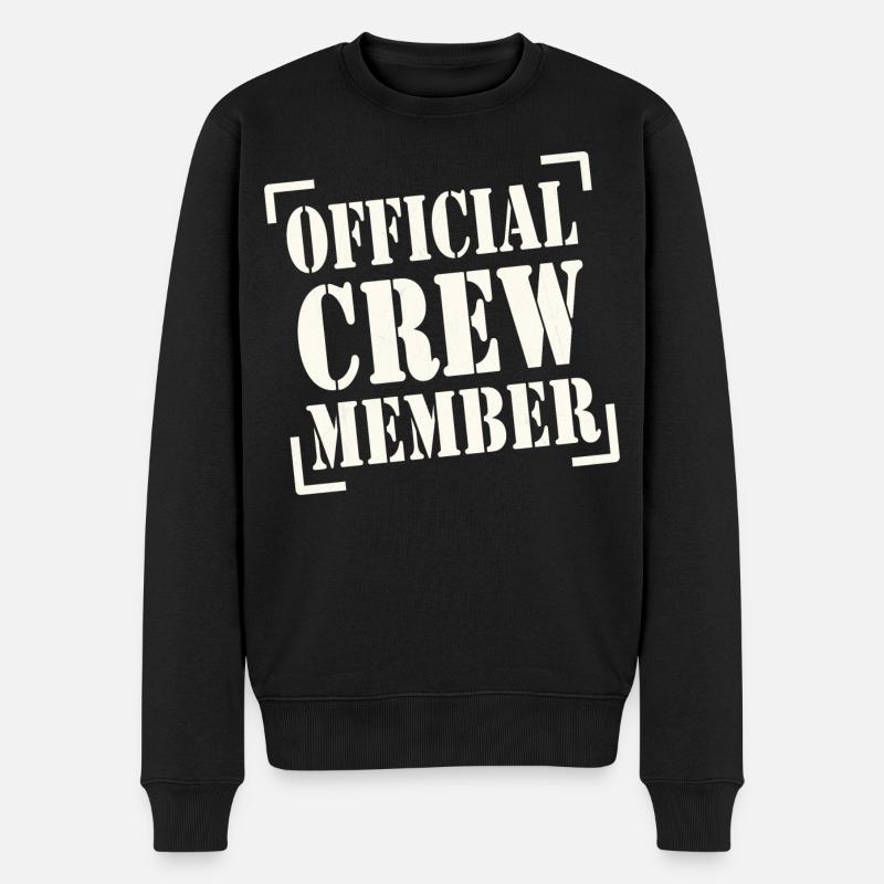 official crew member - Pull Premium bio Homme - noir