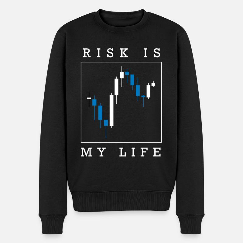Daytrader Stock Forex Trading - Männer Premium Bio Pullover - Schwarz
