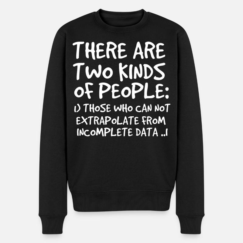 Unvollständige Daten Funny Science Nerd - Männer Premium Bio Pullover - Schwarz