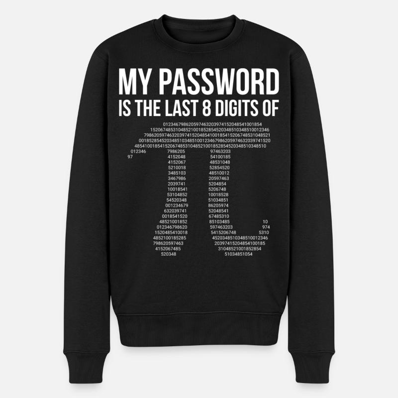 Mon mot de passe - Pull Premium bio Homme - noir