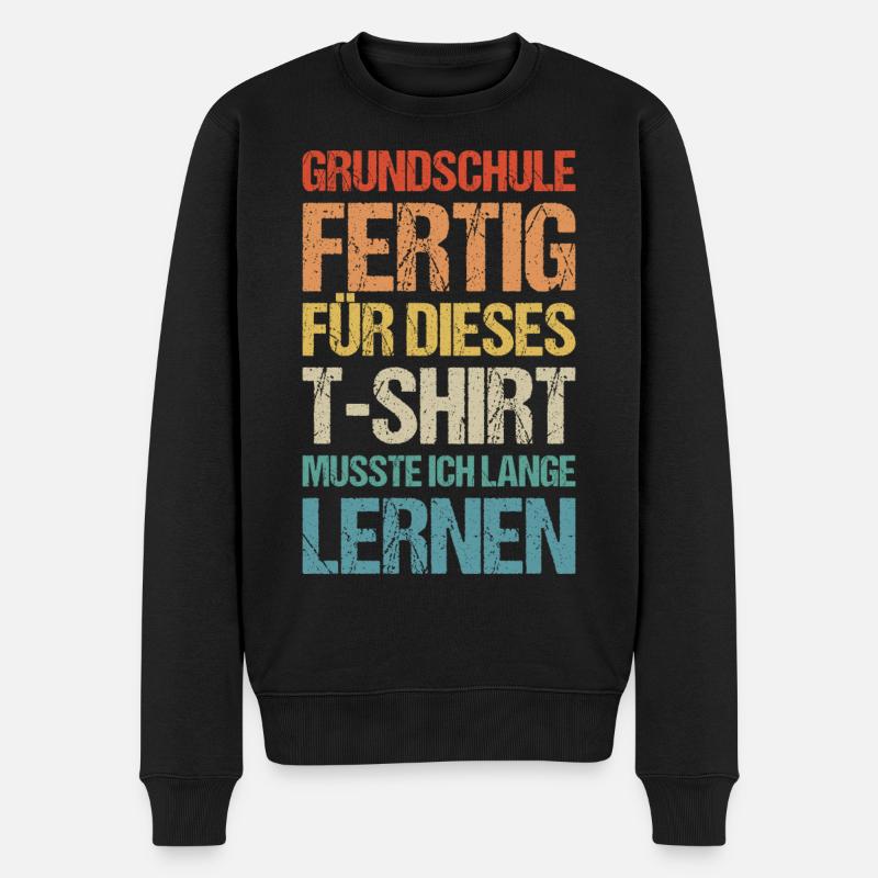 Einschulung 5.Klasse Grundschule Realschule Gymn - Männer Premium Bio Pullover - Schwarz