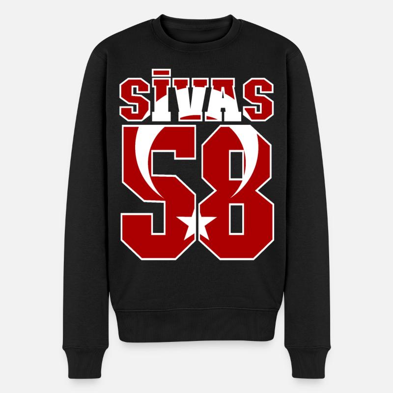 Sivas 51 Turquie - Pull Premium bio Homme - noir