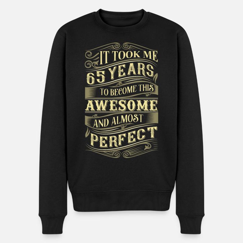 65e anniversaire - Pull Premium bio Homme - noir
