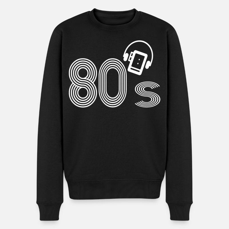 Les années 80 - Pull Premium bio Homme - noir