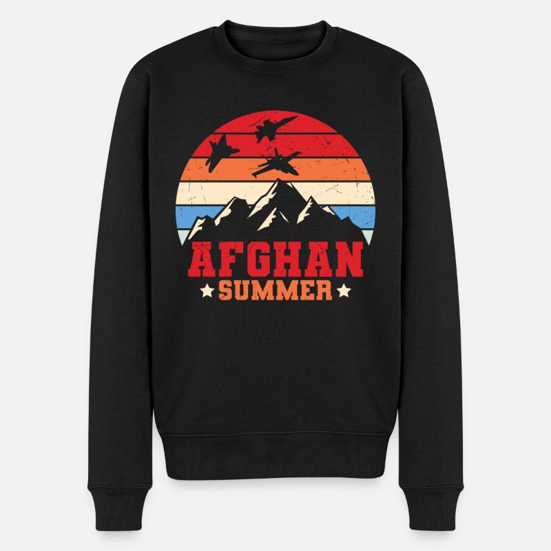 Afghan Summers Vétéran Afghanistan - Pull Premium bio Homme - noir