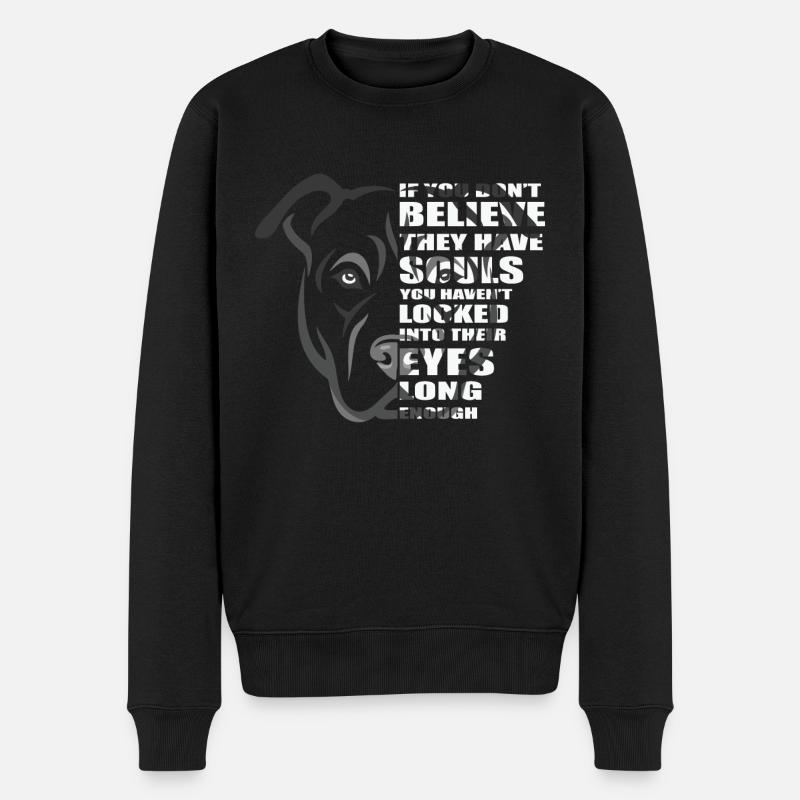 Soul Pitbull Amoureux des chiens - Pull Premium bio Homme - noir