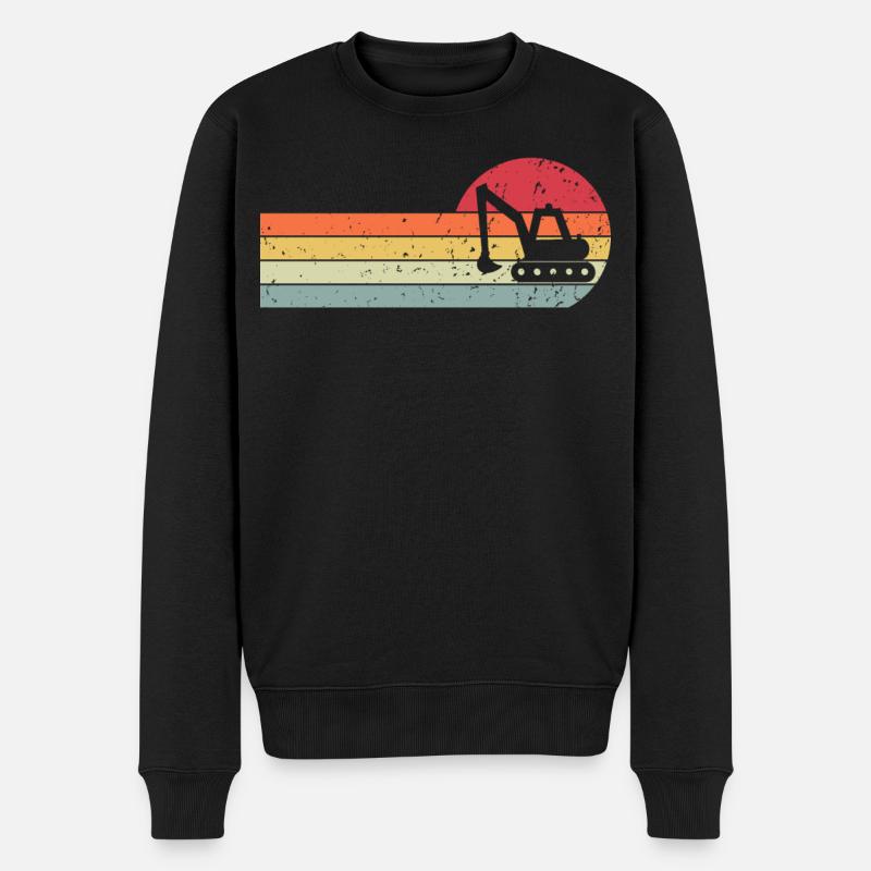 Bagger - Männer Premium Bio Pullover - Schwarz