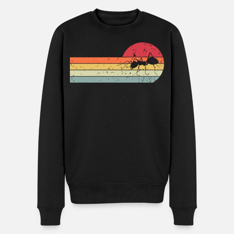 Ameise - Männer Premium Bio Pullover - Schwarz
