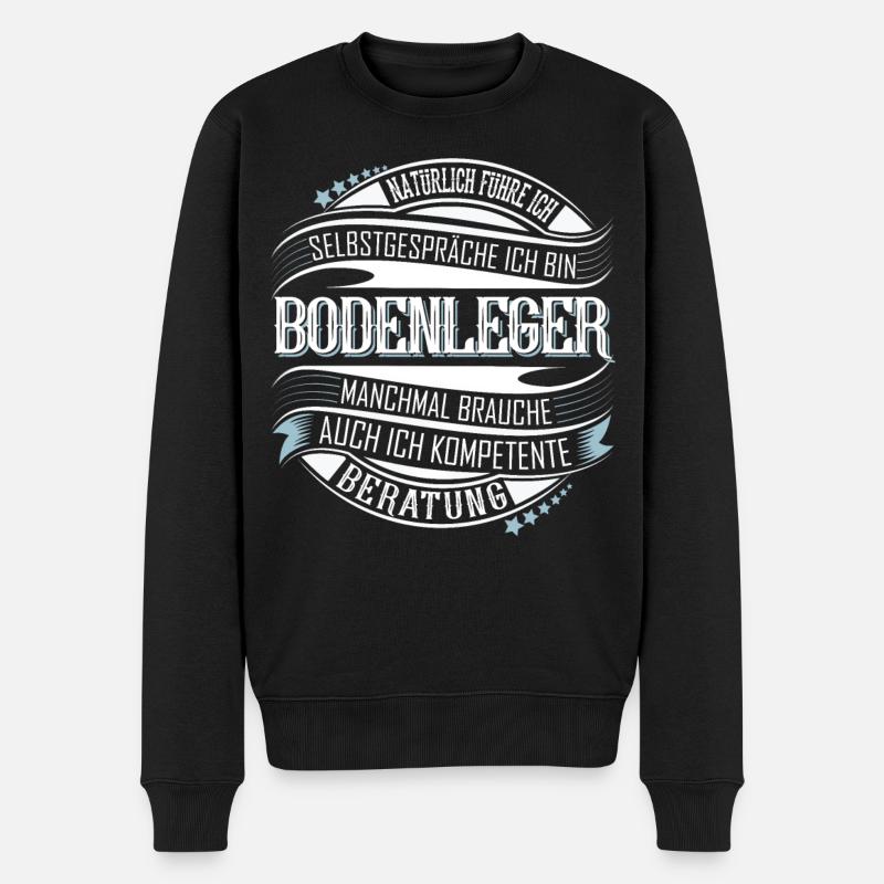 Bodenleger - Männer Premium Bio Pullover - Schwarz