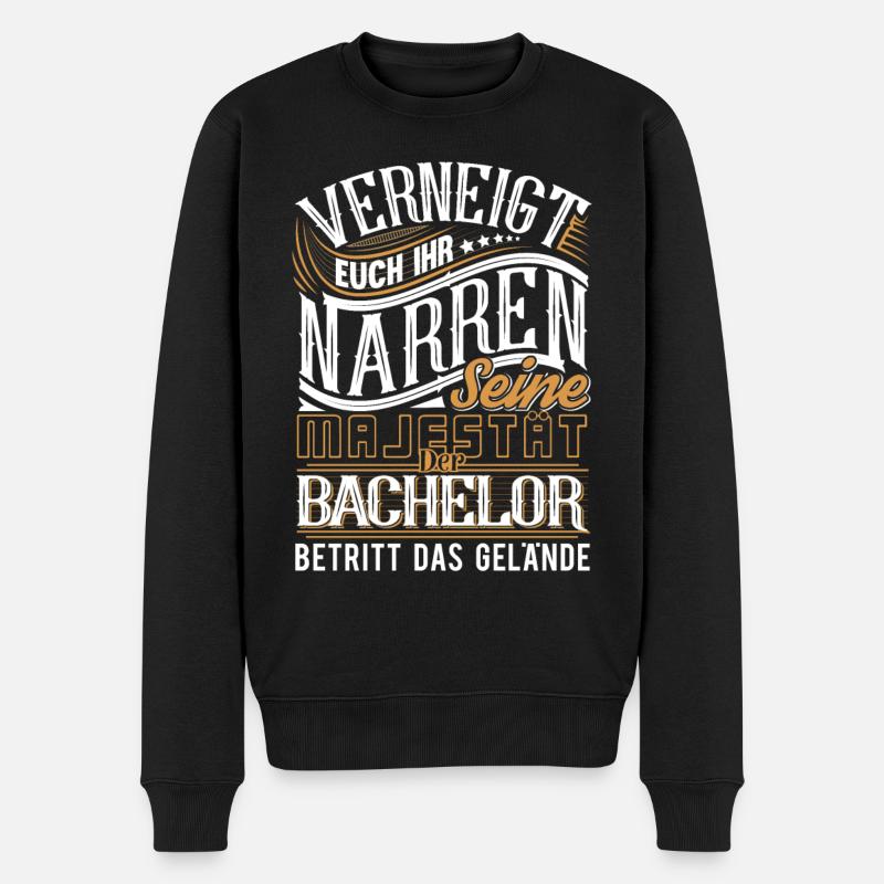 Bachelor - Männer Premium Bio Pullover - Schwarz