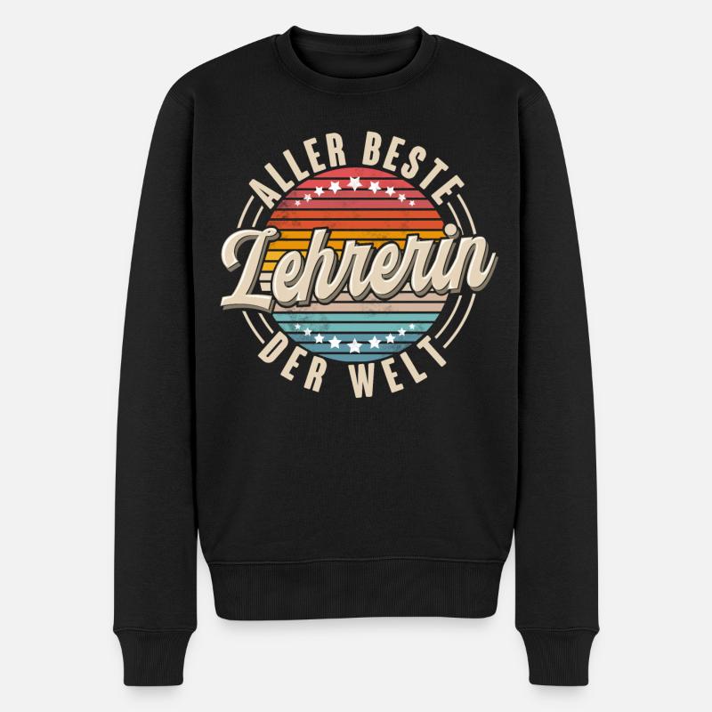 Lehrerin - Männer Premium Bio Pullover - Schwarz