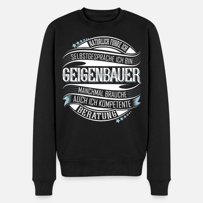 Geigenbauer - Männer Premium Bio Pullover - Schwarz