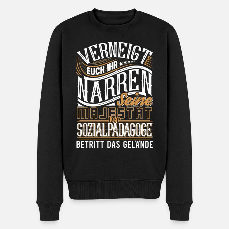 Sozialpädagoge - Männer Premium Bio Pullover - Schwarz