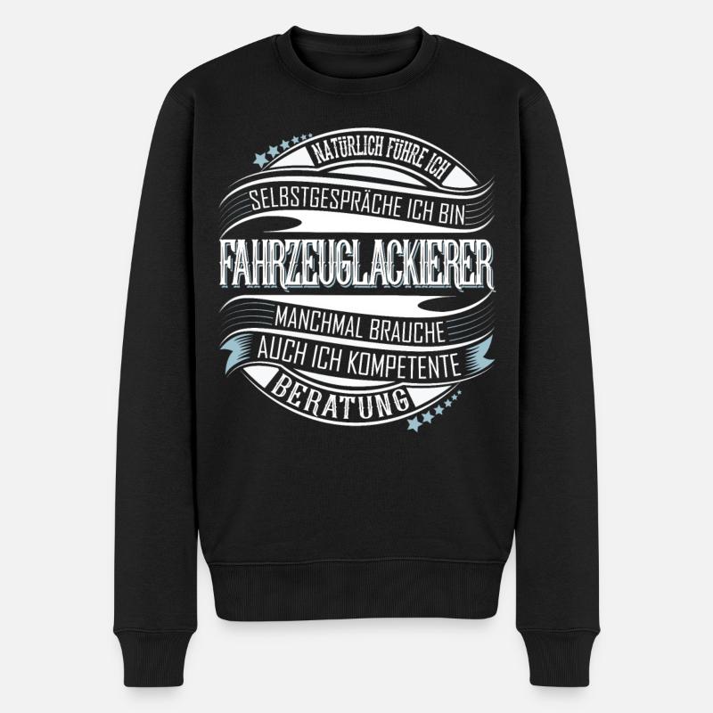 Fahrzeuglackierer - Männer Premium Bio Pullover - Schwarz