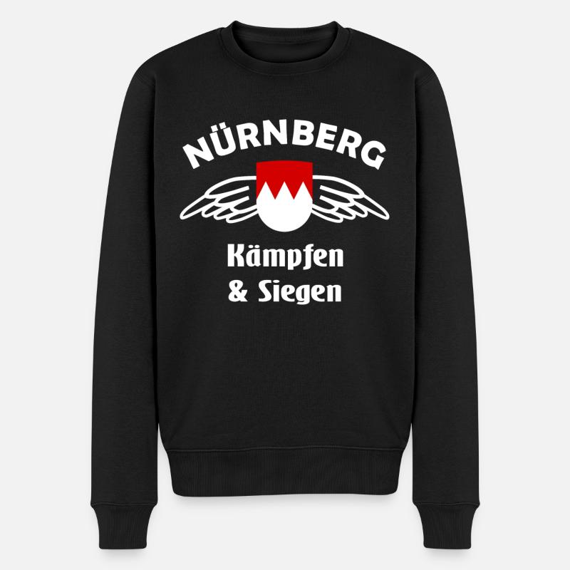 Nürnberg Fans - Männer Premium Bio Pullover - Schwarz