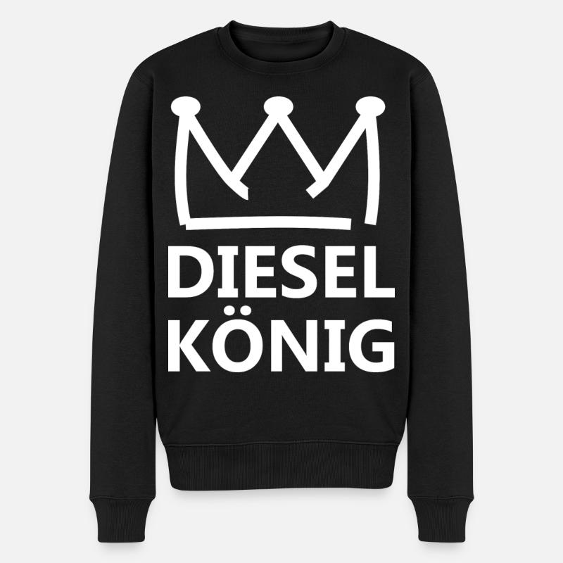Diesel King - Men's Premium Organic Jumper - black