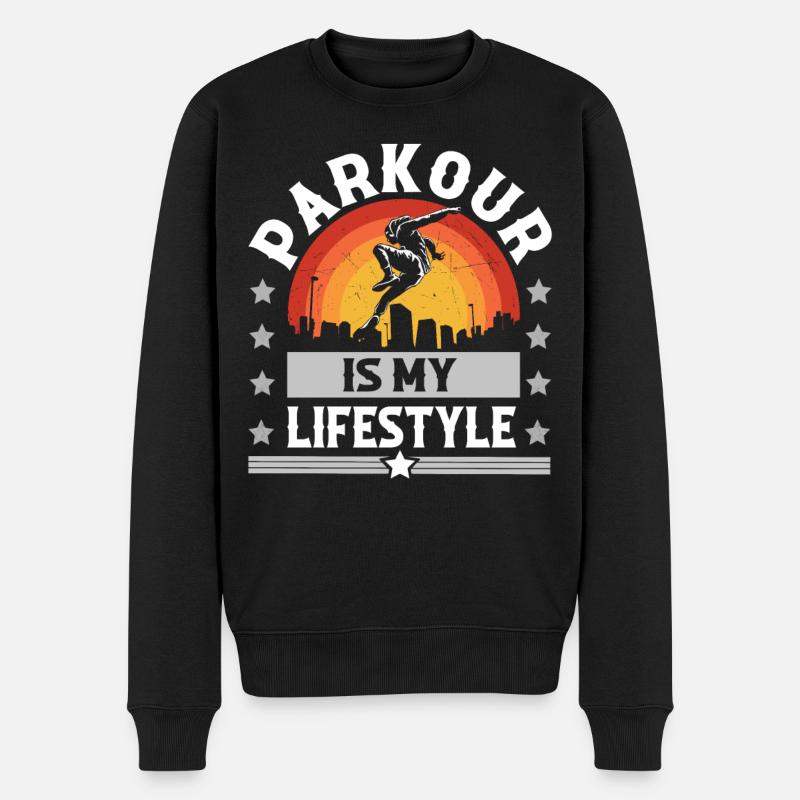 Parkour - Pull Premium bio Homme - noir
