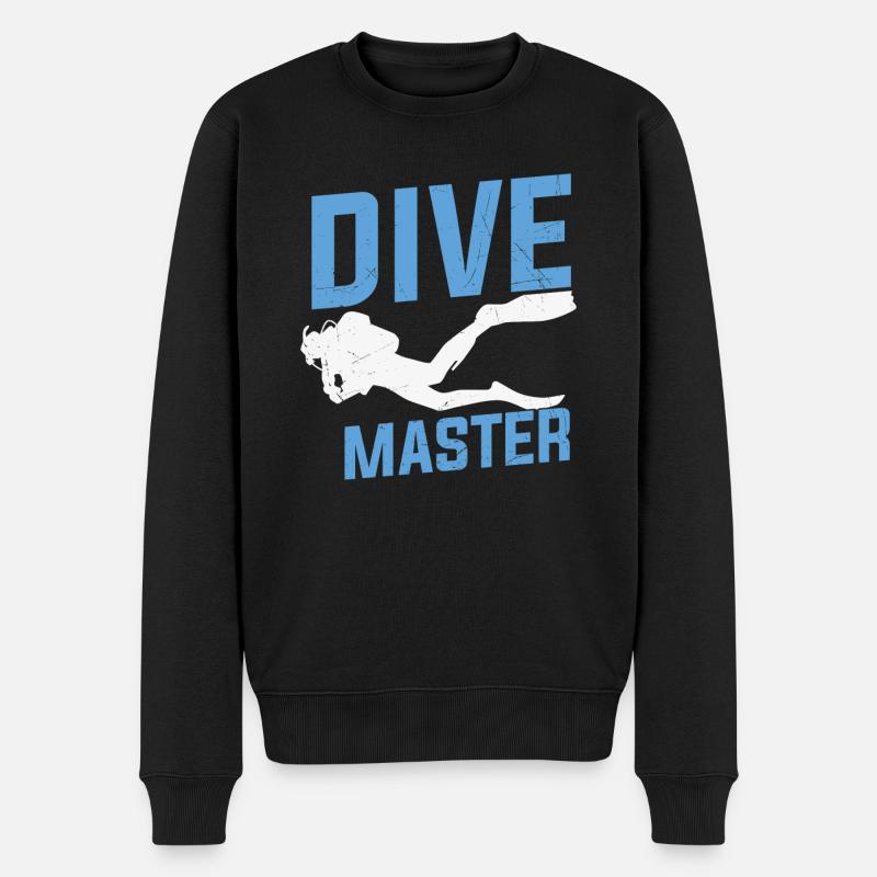Citation plongée sous-marine Dive Master Scuba Diving - Pull Premium bio Homme - noir