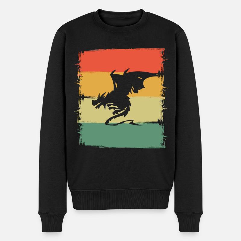 Dragon Dragon - Pull Premium bio Homme - noir