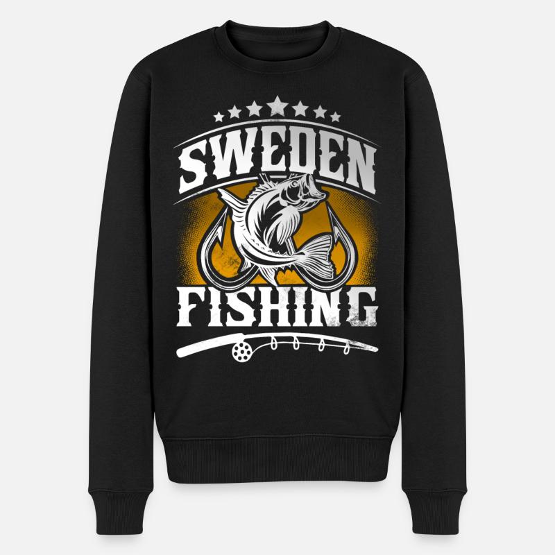 Suède Pêcheur pêcheur - Pull Premium bio Homme - noir