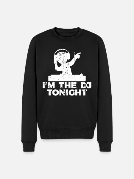 Diskjockey Witz - Männer Premium Bio Pullover - Schwarz