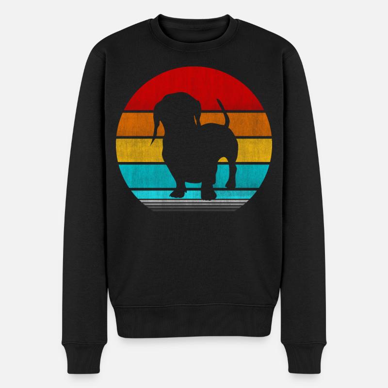 teckel - Pull Premium bio Homme - noir