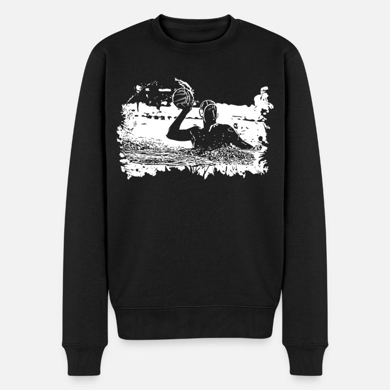 Wasserballer - Männer Premium Bio Pullover - Schwarz