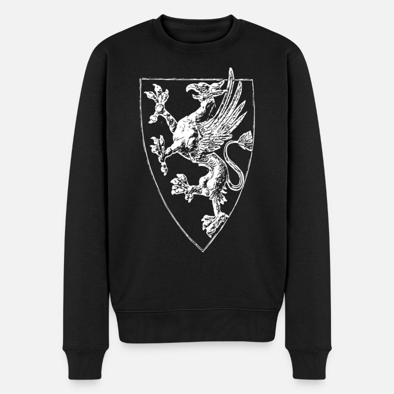 Rostock - griffon debout - Pull Premium bio Homme - noir