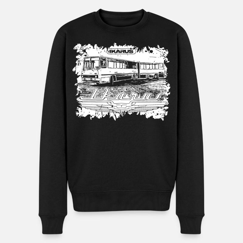 Ikarus Bus - Gelenkbus - Männer Premium Bio Pullover - Schwarz