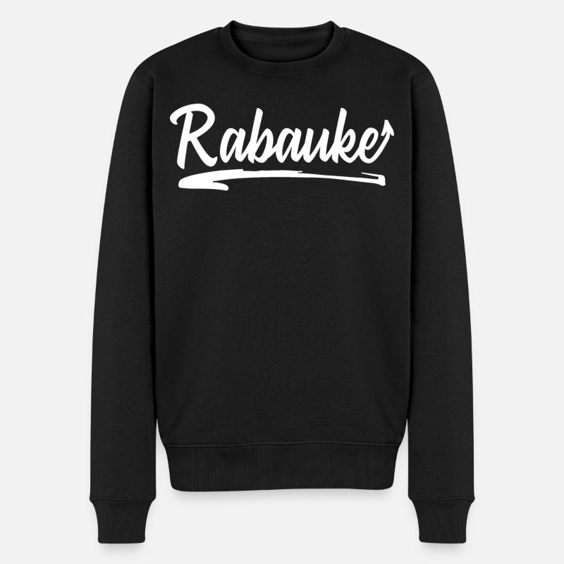 Rabauke - Männer Premium Bio Pullover - Schwarz