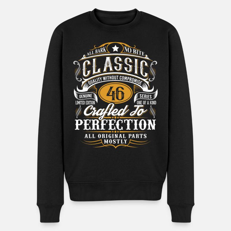 46e anniversaire - Pull Premium bio Homme - noir