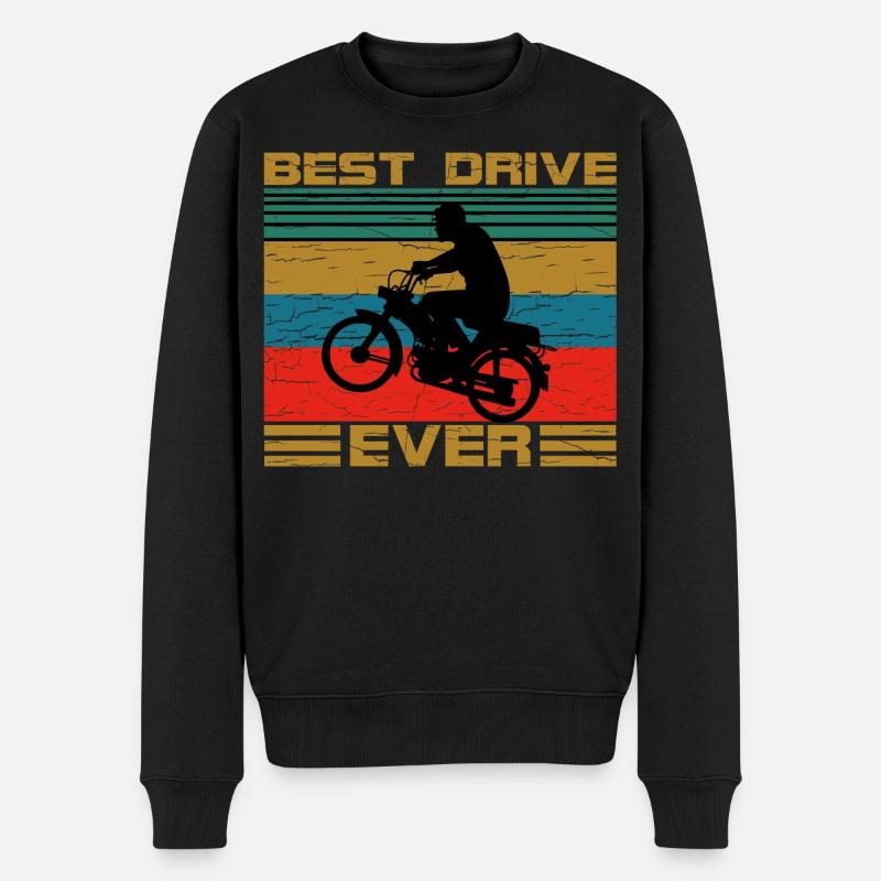 Rétro deux temps - Pull Premium bio Homme - noir