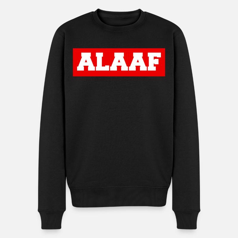 ALAAF - Männer Premium Bio Pullover - Schwarz