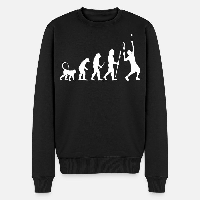 Évolution du tennis - Pull Premium bio Homme - noir
