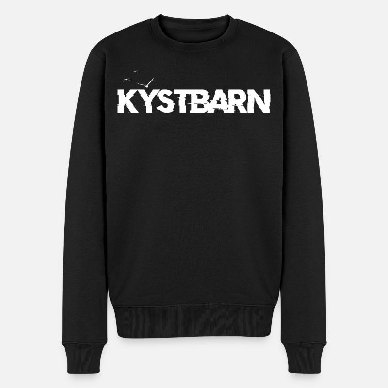Kystbarn - Pull Premium bio Homme - noir