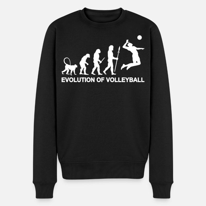 Évolution du volleyball - Pull Premium bio Homme - noir