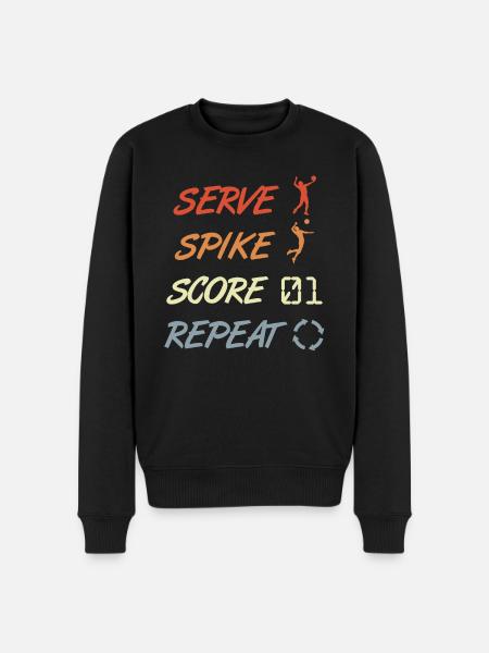 Funny Volleyball Quote - Men's Premium Organic Jumper - black