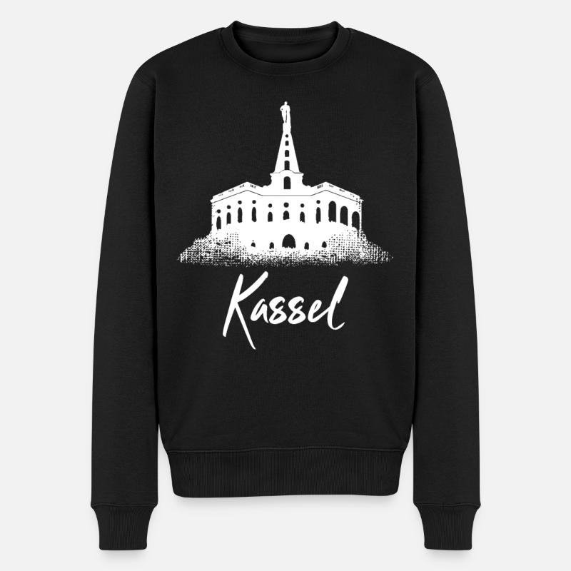 Kassel - Männer Premium Bio Pullover - Schwarz