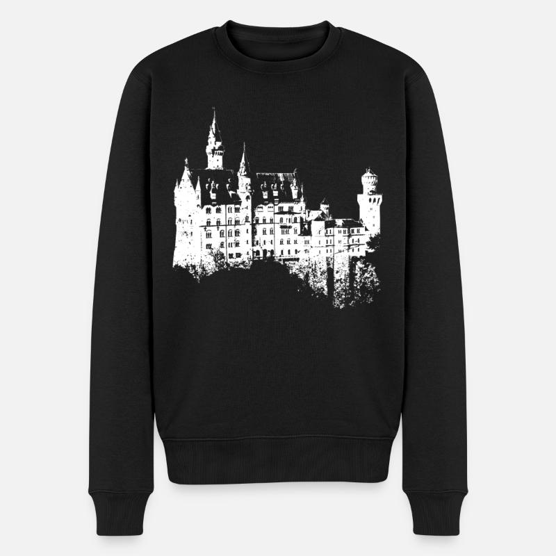 Neuschwanstein Deutschland Bayern I Love Germany - Männer Premium Bio Pullover - Schwarz