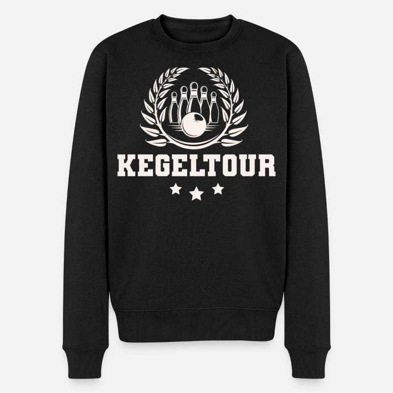 Kegeln Kegeltour - Männer Premium Bio Pullover - Schwarz