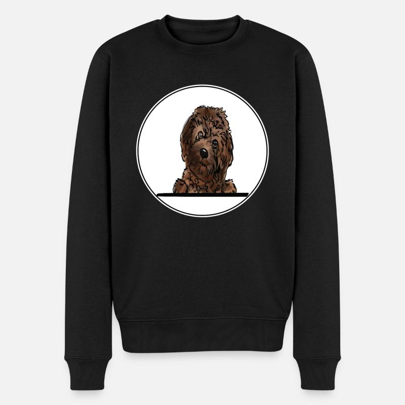 Cavapoo Dog pour les amateurs de chiens qui regardent - Pull Premium bio Homme - noir