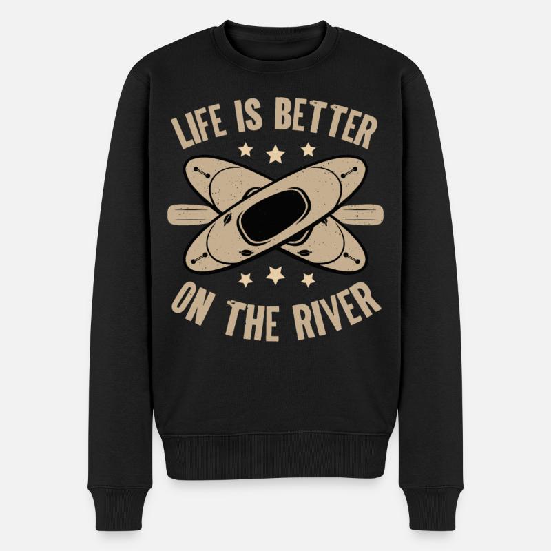 Kayak Kayaking - Pull Premium bio Homme - noir